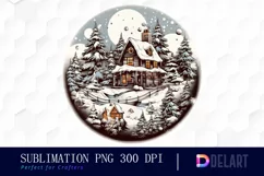 Watercolor Minimalist Retro Christmas PNG Clipart Product Image 1