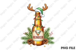 Funny Christmas Reindeer Beer Shirt | Christmas Quotes Product Image 1