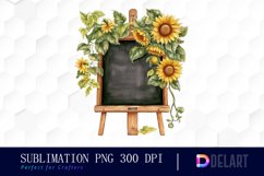 Watercolor Back to School Clipart, Sublimation Art Product Image 1