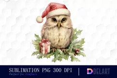 Watercolor Pastel Christmas Animal Clipart, Sublimation Art Product Image 1