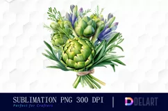 Bouquet of Artichokes PNG Clipart Product Image 1
