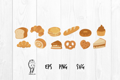 Cakes and cookies illustration clipart design Product Image 1