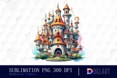 Watercolor Fairy Tale Kingdom Fantasy Sublimation Clipart Product Image 1