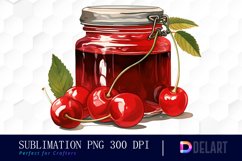 Watercolor A Beautiful Jam Jar Clipart Image Product Image 1