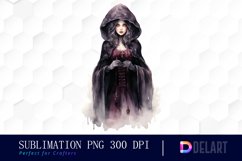 Watercolor Gothic Christmas Clipart, Illustration PNG Product Image 1