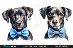 Watercolor Puppies Sublimation Art Clipart Product Image 1