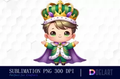 Watercolor Mardi Gras Clipart, Illustration PNG Product Image 1