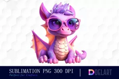 Watercolor Teamda Baby Cute Pink And Purple Clipart Fun Product Image 1