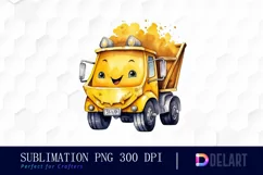 Watercolor Yellow Dumper Happy Face PNG Clipart Product Image 1