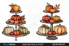 Cozy Thanksgiving Tiered Tray Clipart Product Image 1
