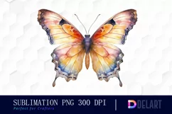 Watercolor Fantasy Butterfly Clipart, Sublimation Graphics Product Image 1