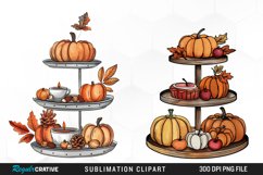 Cozy Thanksgiving Tiered Tray Clipart Product Image 1