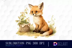 Watercolor Woodland Animal Exquisite Clipart Product Image 1