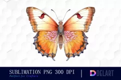 Watercolor Fantasy Butterfly Clipart, Sublimation Graphics Product Image 1