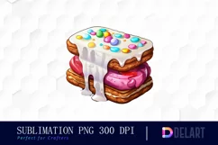 Watercolor Watercolor Ice Cream PNG Clipart Product Image 1