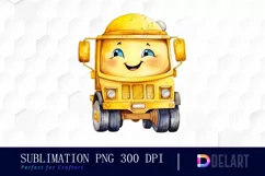 Watercolor Yellow Dumper Happy Face PNG Clipart Product Image 1