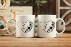 Sunflower Svg, Flower Heart Svg, Heart Svg Product Image 4