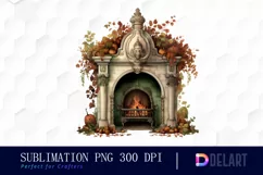 Watercolor Vintage Victorian Halloween PNG Clipart Product Image 1