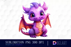 Watercolor Teamda Baby Cute Pink And Purple Clipart Fun Product Image 1