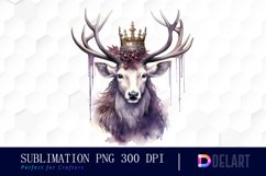 Watercolor Gothic Christmas Clipart, Sublimation Art Product Image 1