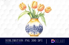 Watercolor Strawberry Field Pattern Clipart Design Product Image 1