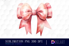 Watercolor Pink Christmas Clipart, Sublimation Graphics Product Image 1