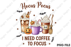 Halloween Drinks Sublimation Png Product Image 1