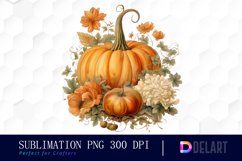Watercolor Boho Pumpkin Patch Clipart Fun Product Image 1