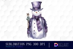 Watercolor Gothic Christmas Clipart, Sublimation Art Product Image 1