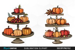 Cozy Thanksgiving Tiered Tray Artwork Clipart Product Image 1