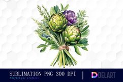 Bouquet of Artichokes Sublimation Art Product Image 1