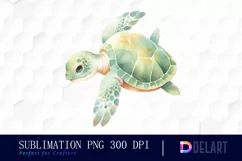 Watercolor Pastel Underwater Life PNG Clipart Product Image 1