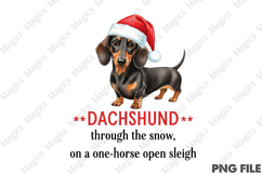 Christmas Dog Pun Dachshund Sublimation Product Image 1