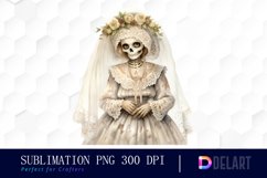 Watercolor Pastel Skeleton Exquisite Clipart Product Image 1