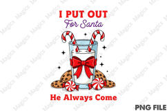 I Put out for Santa, Christmas Cookie Png Product Image 1