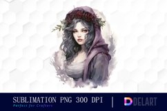 Watercolor Gothic Christmas Clipart, Illustration PNG Product Image 1