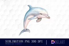 Watercolor Pastel Ocean Life Clipart, PNG Product Image 1