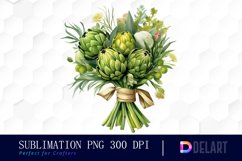 Bouquet of Artichokes Clipart Product Image 1