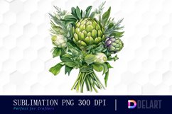 Bouquet of Artichokes Clipart Image Product Image 1
