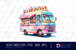 Watercolor Watercolor Ice Cream PNG Clipart Product Image 1