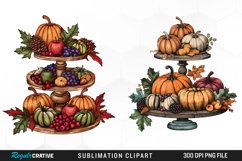 Cozy Thanksgiving Tiered Tray Artwork Clipart Product Image 1