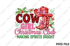 Cowgirl Christmas Club PNG Product Image 1