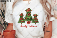 Howdy Christmas Tree Cowboy Western PNG | Christmas Quotes Product Image 2