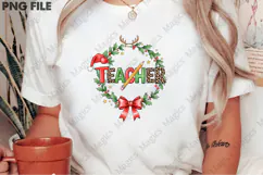 Christmas Coquette Teacher Work of Heart PNG Product Image 2