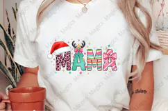 Colorful MOM Png, Holiday Mama Png Product Image 2