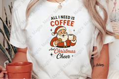 Retro Christmas Coffee Santa SVG PNG Product Image 2