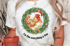 Christmas Chicken Png, Santa Chicken Png Product Image 2