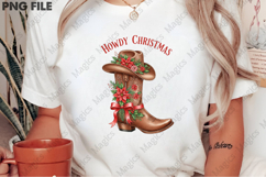 Howdy Christmas Boots Cowboy Western | Christmas Quotes Product Image 2