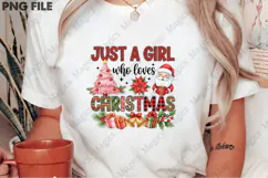 Just a girl who loves Christmas png Product Image 2