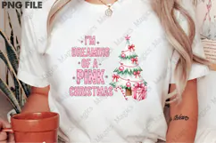 I'm dreaming of a pink Christmas png Product Image 1